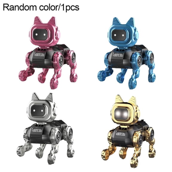 Electric Robotic Dog Toy  Mini Interactive Robot Puppy, 7cm Compact Size, Random Color (1 Pc)