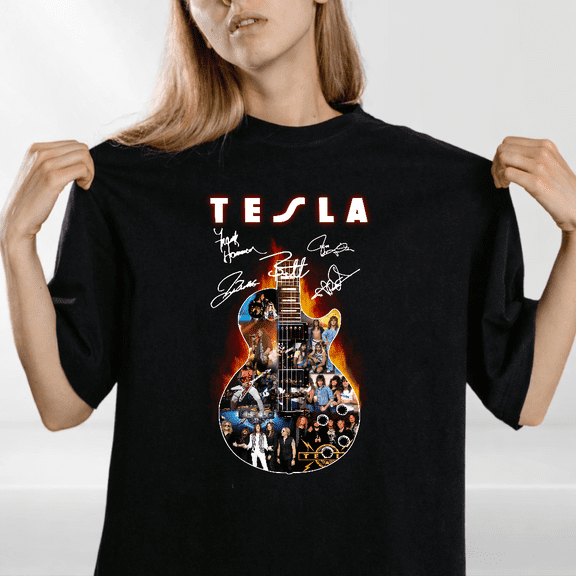 Electric Rock Band Album Photo Graphic T-shirt Musical Art Top,for men and women up to 5XL