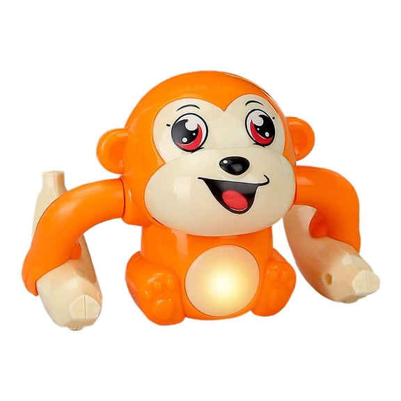 Electric Rolling Monkey Toy With Auto Crawl And Flip Motion For Kids Interactive Play