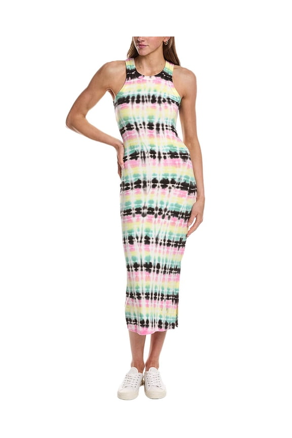 womens Rocky Bolt Ribbed Dress, s, White