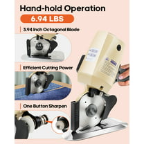70mm Mini Electric Rotary Cutter for Fabric Blade Fabric Cutting Machine  Cloth Cutting Machine, Octagonal Knife Rotary Scissors For Multi Layer