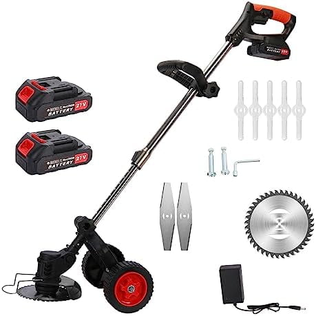 Electric Rotary Lawnmower, 21V 2000mAh Electric Rotary Lawn Mower, Electric Wheeled Lawn Mower, 3 in 1 Cordless Grass Trimmer, Electric Hover Lawn Mower, Electric Grass Trimmer/Edger$$Garden &