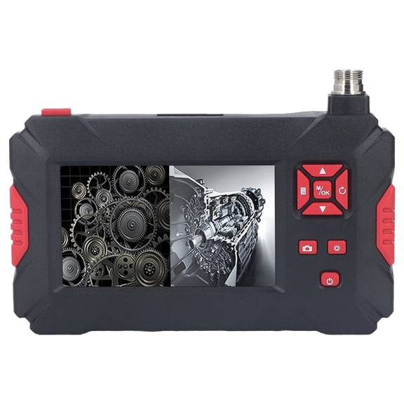 Electric Rotation Endoscope Camera 360 Degree HD Dual Lens Borescope 4.3 Inch Screen 8mm 0.31 in