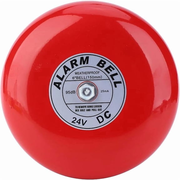 Electric Round Alarm Bell 95 dB 24V D, Metal