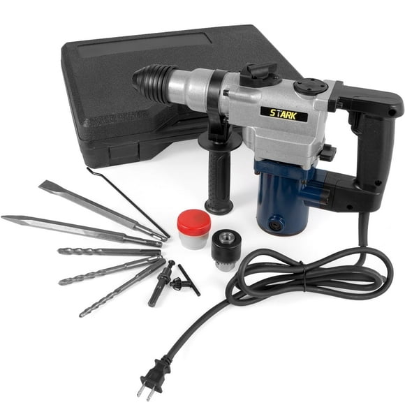 Stark USA 1" SDS Rotary Hammer Drill, Heavy Duty Chipping Hammers, Electric Demolition Hammers Variable Speed, Power Tool For Concrete