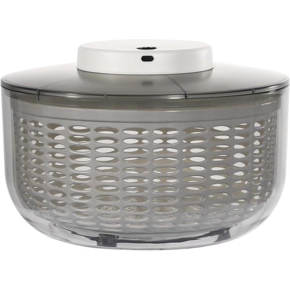 Electric Salad Spinner Lettuce Dryer, 6L Large Capacity Multifunctional Fruit Washer, One-handed Easy Press Vegetable Dryer Mixer for Greens, Herb, Berry, Fruits,Vegetable Washer