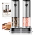 thumbnail image 1 of Electric Salt and Pepper Grinder- Automatic Battery Pepper Mill Shakers Kitchen Essentials for New Home Adjustable Coarseness Upgraded Larger Capacity with Led for Housewarming Gifts, 1 of 5