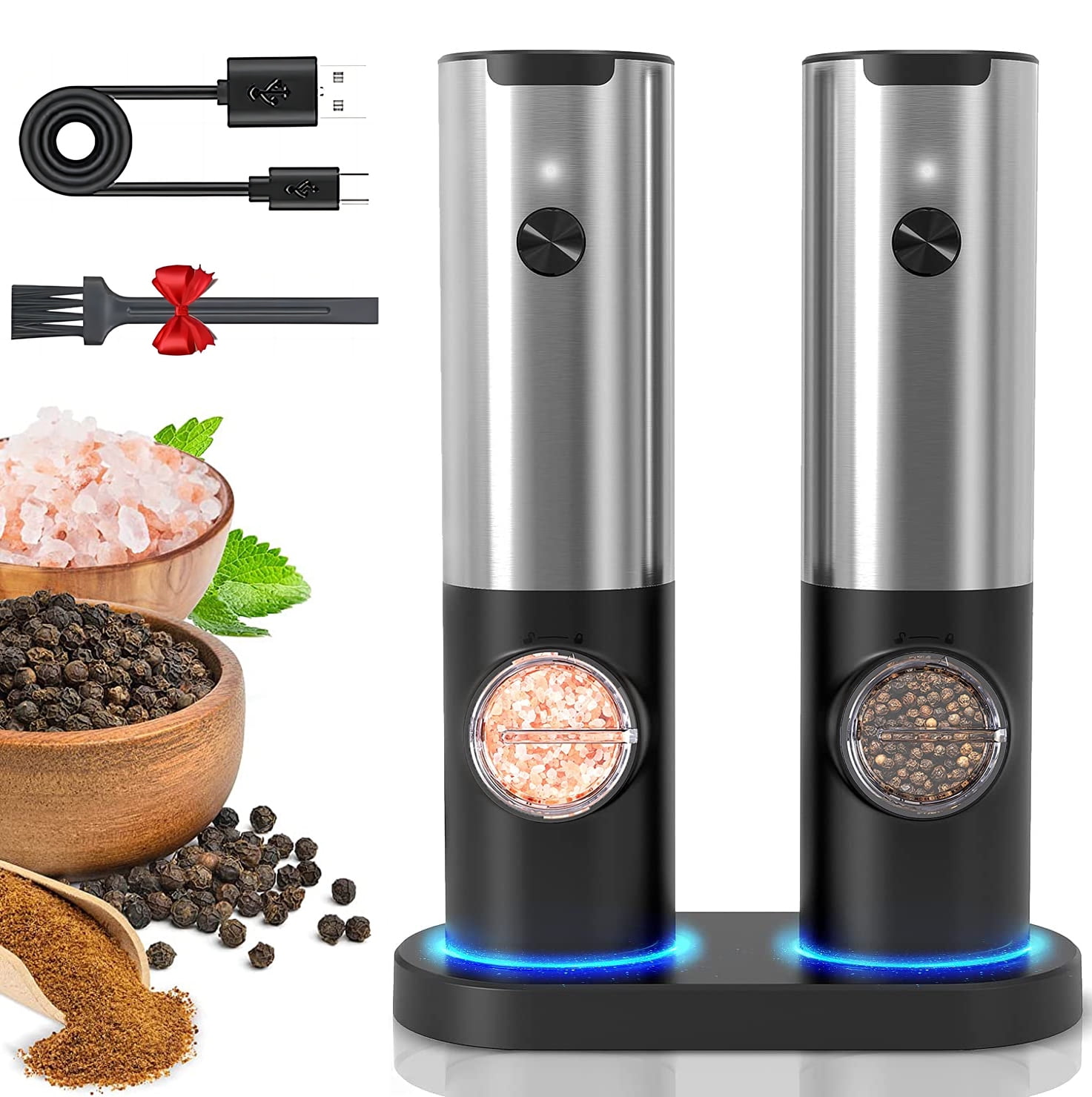 https://i5.walmartimages.com/seo/Electric-Salt-Pepper-Grinder-Set-OGEDNAC-Automatic-Electronic-Spice-Mill-Shakers-USB-Rechargeable-LED-Light-Adjustable-Coarseness-One-Hand-Operated-S_51c79938-0581-4c63-abc9-09be6da883ad.43ea617b0fea0df04db5a8326488ae1d.jpeg