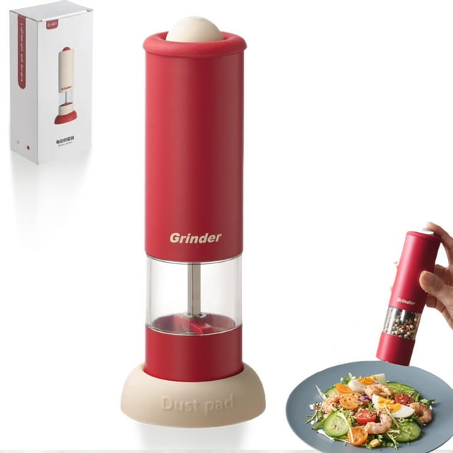 Electric Salt and Pepper Grinder USB Rechargeable, Ceramic Adjustable ...