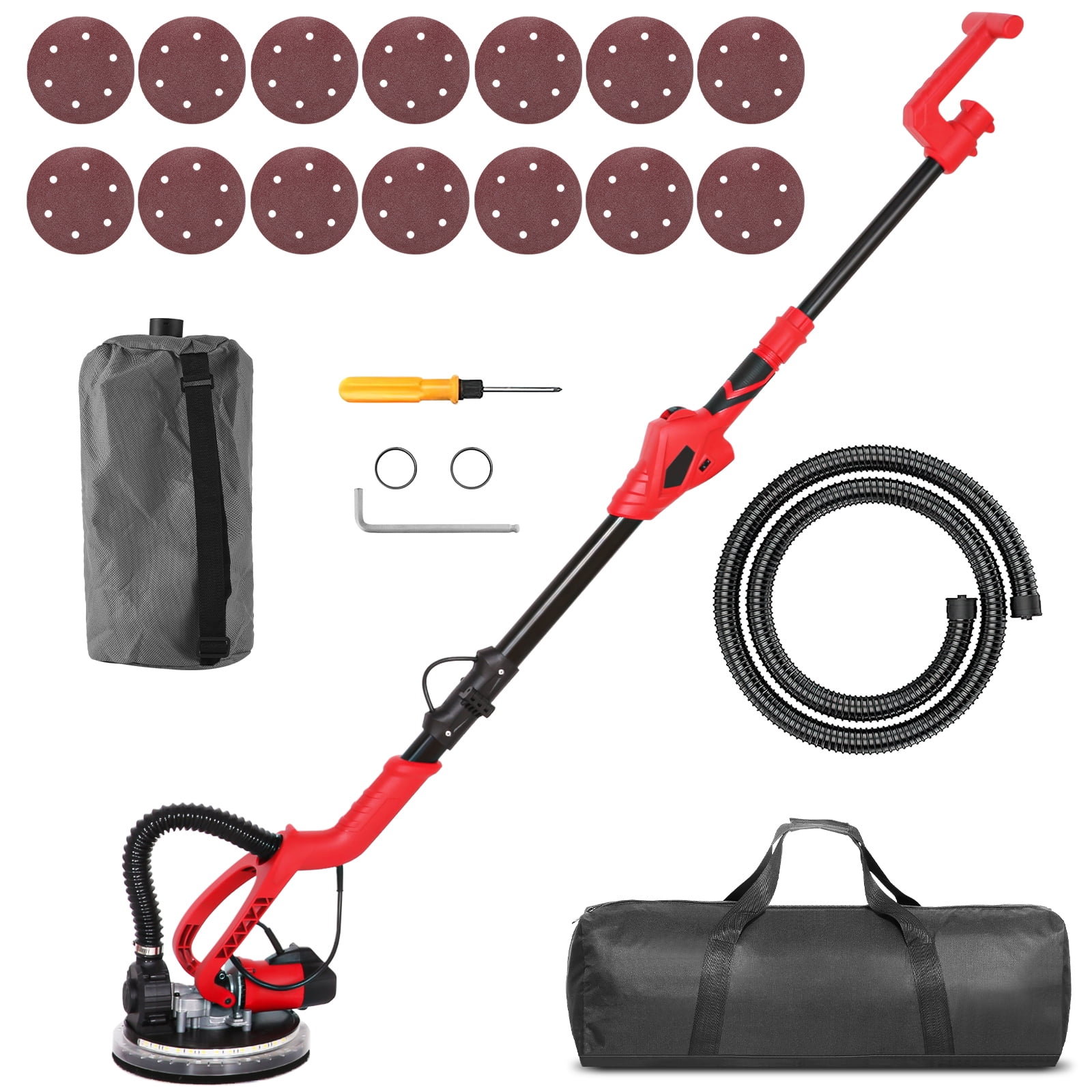 Electric Sanding Tool by Lepmerk 750W 6A Drywall Sander with LED Light
