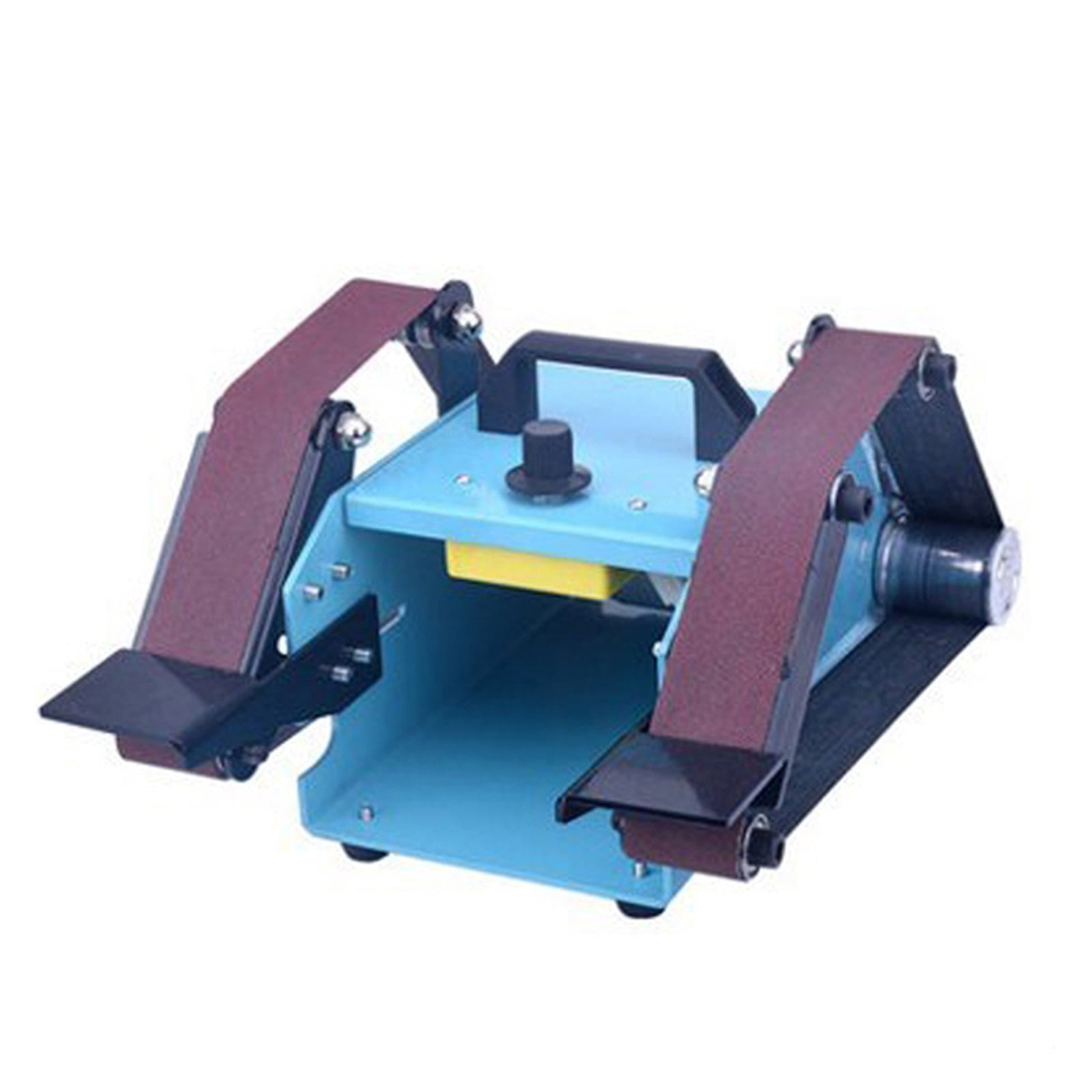 Electric Sandpaper Small Desktop Dual-Shaft Belt Sander Sanding Machine ...