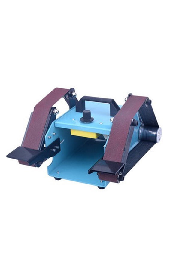 Electric Sandpaper Small Desktop Dual-Shaft Belt Sander Sanding Machine Portable Sandpaper Polishing And Sanding Tool ,Widely Use