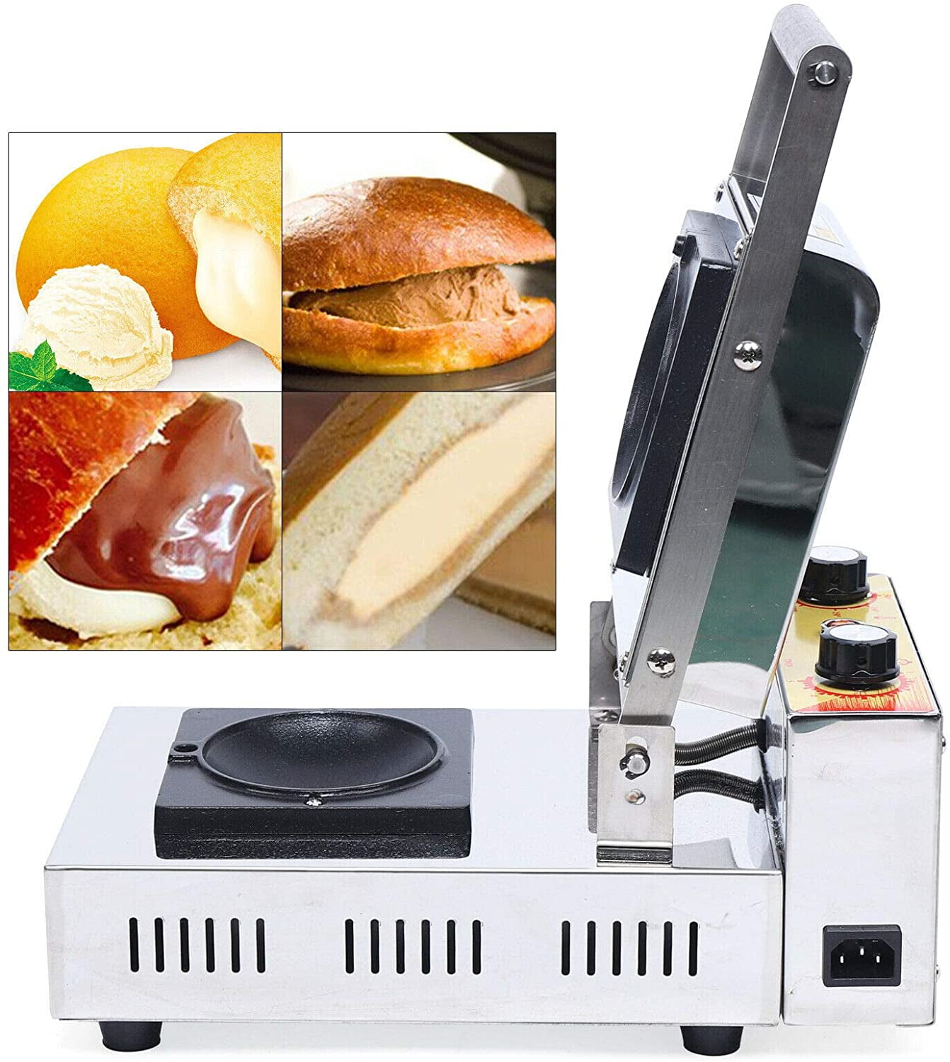 Electric Sandwich Maker Machine Panini Press Machine Maker Baker Machine  Ice Cream Panini Maker
