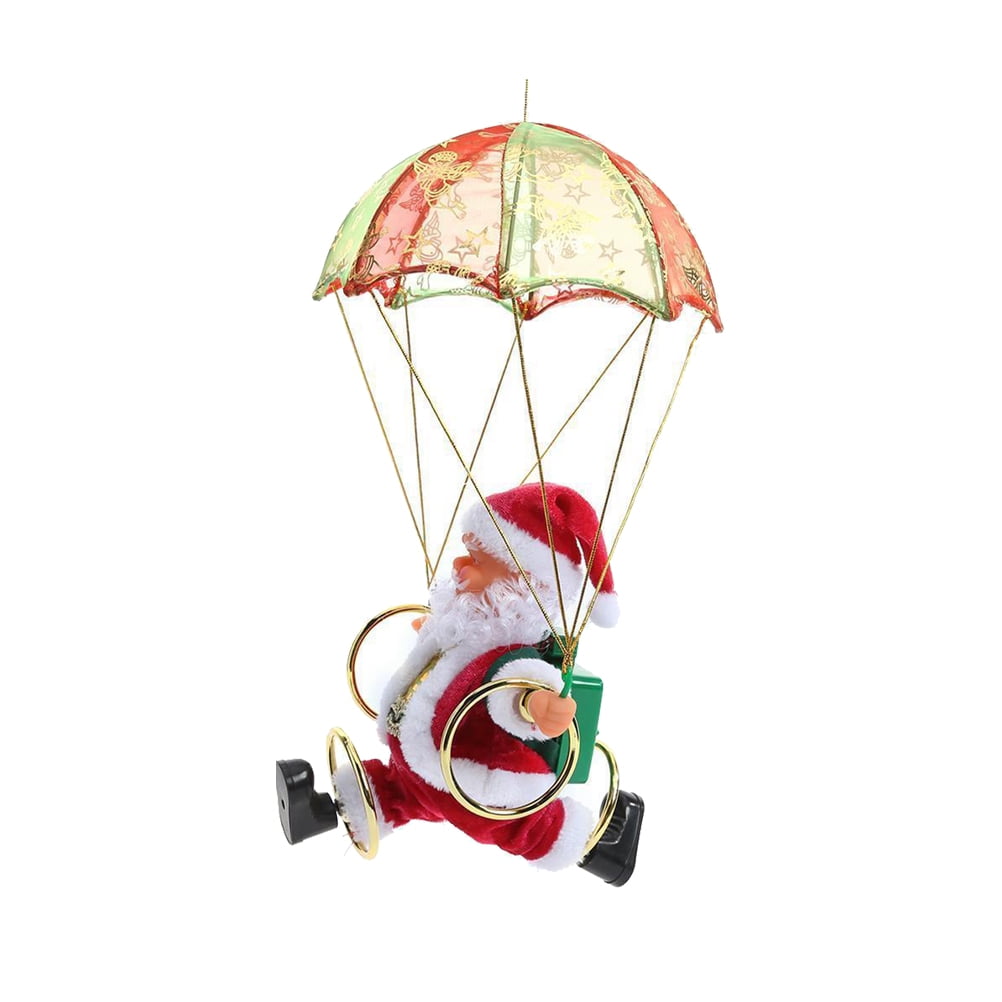 Electric Santa Claus Parachute Toy Creative Parachute Santa Playthings ...