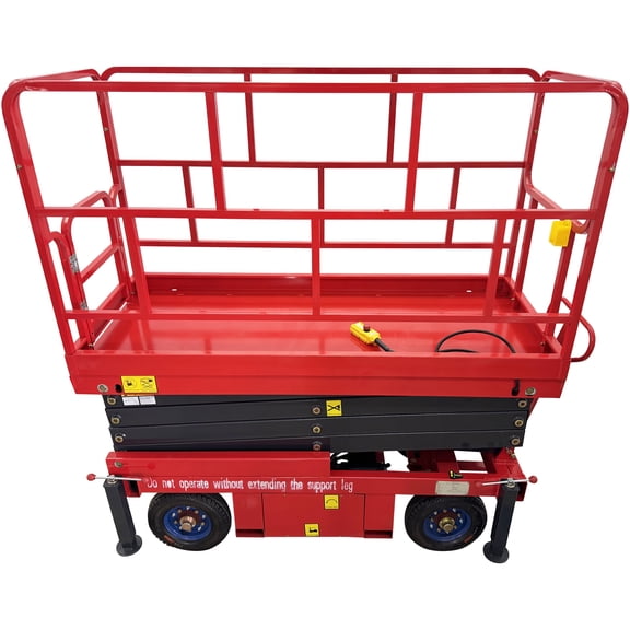 Electric Scissor Lift Man Lift Four-Wheel Mobile Traction Type 110V