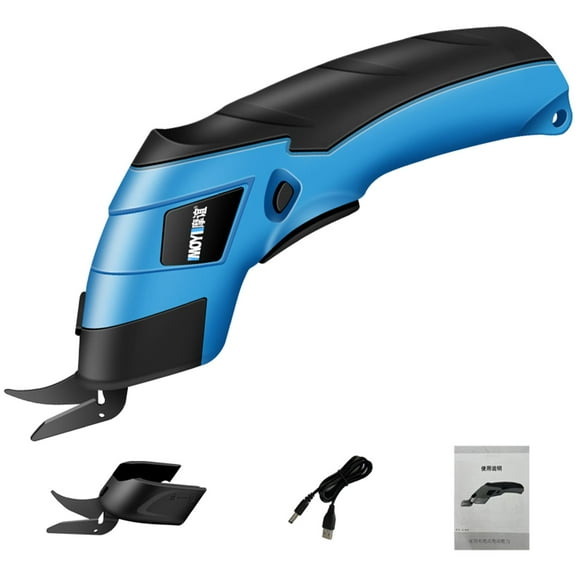 Electric Scissors Cutter with Replacement Cutter Head Shears for Cutting Fabric