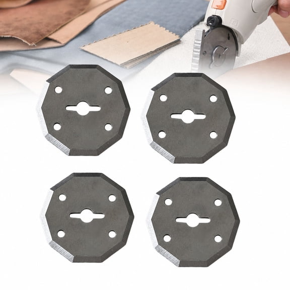 Electric Scissors Replacement Octagonal Blade, Heavy Duty Cutting Blade Accessory for 4V Cardboard Fabric Electric Cutter, Sharp Cutting Disc for Cloth, Leather, Cardboard Cutting Machine