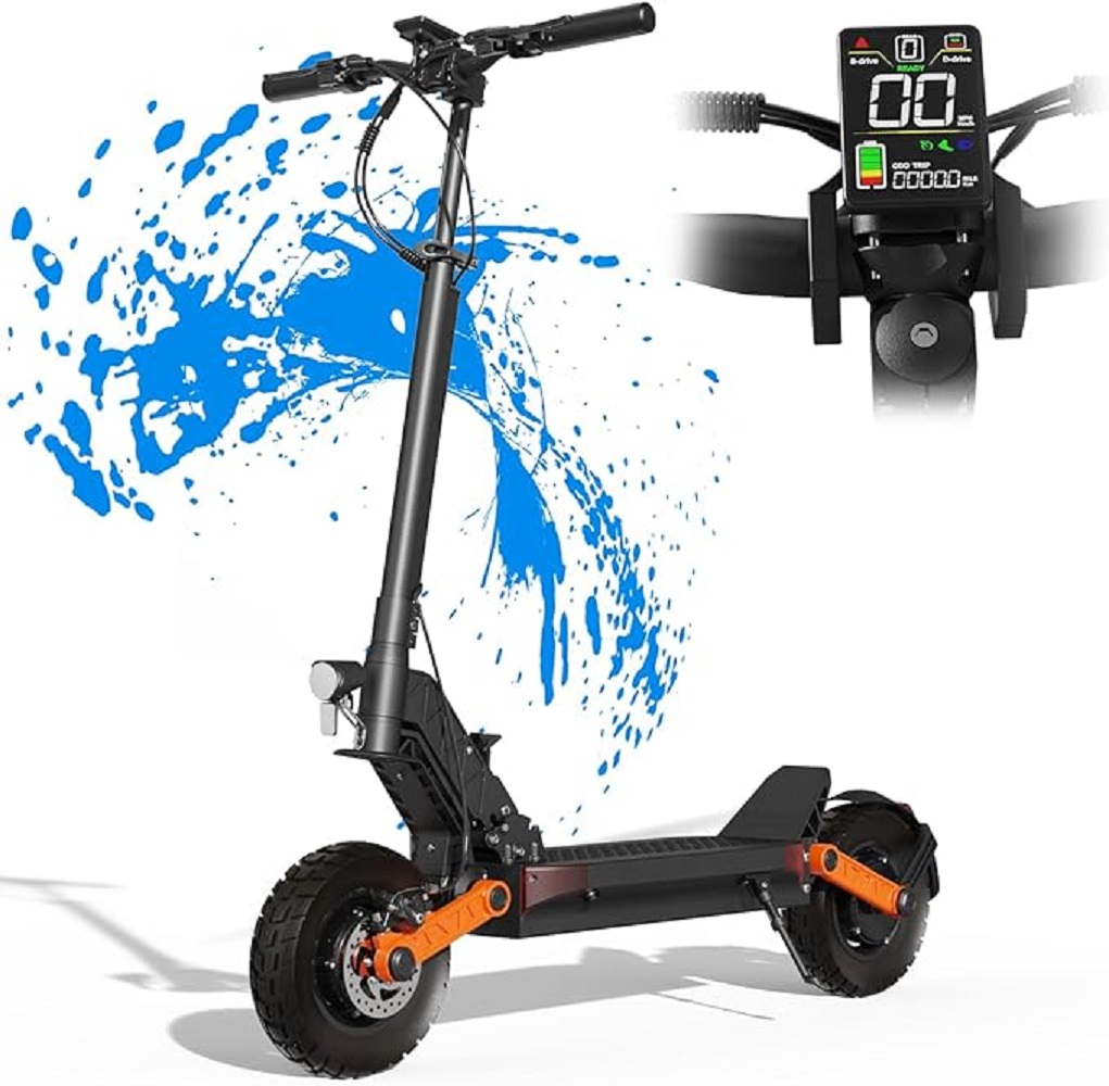 Electric Scooter,2000W Dual Motor Folding E-Scooter For Adults Up To 40MPH&53Miles Ranges,10'' Off-Road Tires Dual Disk Brake&Shock Absorption Electric Scooter,UL