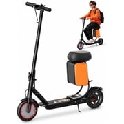 Electric Scooter 350W Motor 36V 5.2A 19 MPH 15Miles Range, Dual Braking App Control 8.5 Foldable Commuter E Scooter for Adults and Teens with Seated Lockable 11L Storage Bag