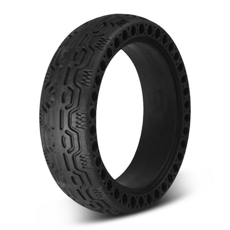 Electric Scooter 6.5in TPE Solid Tire High Resilience & Grooved Surface Design