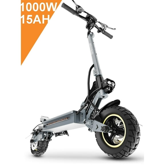 Electric Scooter 1000W 45km/h & 30-50KM, 15Ah 48V, 10" Tires Folding E Scooter Mulitiple Suspension, Safe Dual Braking, Gift for Adult Teens Commuter Multi-Suspension