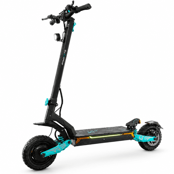 Electric Scooter Adult, 2400W*2 Peak Dual Motor,Up to 40-50 Miles Long Range/MAX Speed 37 Mph, Self-Sealing Off Road Tires with 52V 28Ah 1456Wh Battery & Dual Suspension 3s Commuting Fast Pro Scooter