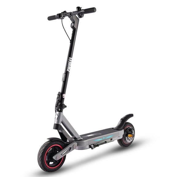 Electric Scooter Adult, 25MPH Top Speed, 18-Miles Max Range, 800W Peak Motor, Front & Rear Suspension, 10'' Off-Road Tires, Folding Commuter E Scooter, Gift for Teens, Smart APP Control