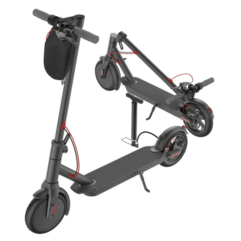beskydning bryllup Tilsvarende Electric Scooter Adult, Portable Folding , 8.5" Tire 350W up to 15.8 Miles,  Black, with Storage Bag & Free Pump - Walmart.com