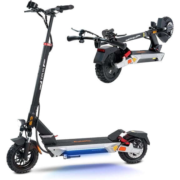 Electric Scooter Adults & Teen 1500W Motor, 40 MPH Max Speed, 45 Miles Range, Dual Disc Brakes & Damper, 3 Speeds, Full Light Illumination, 10" Off-Road Tires Foldable Commuting Outdoor E-Scooter