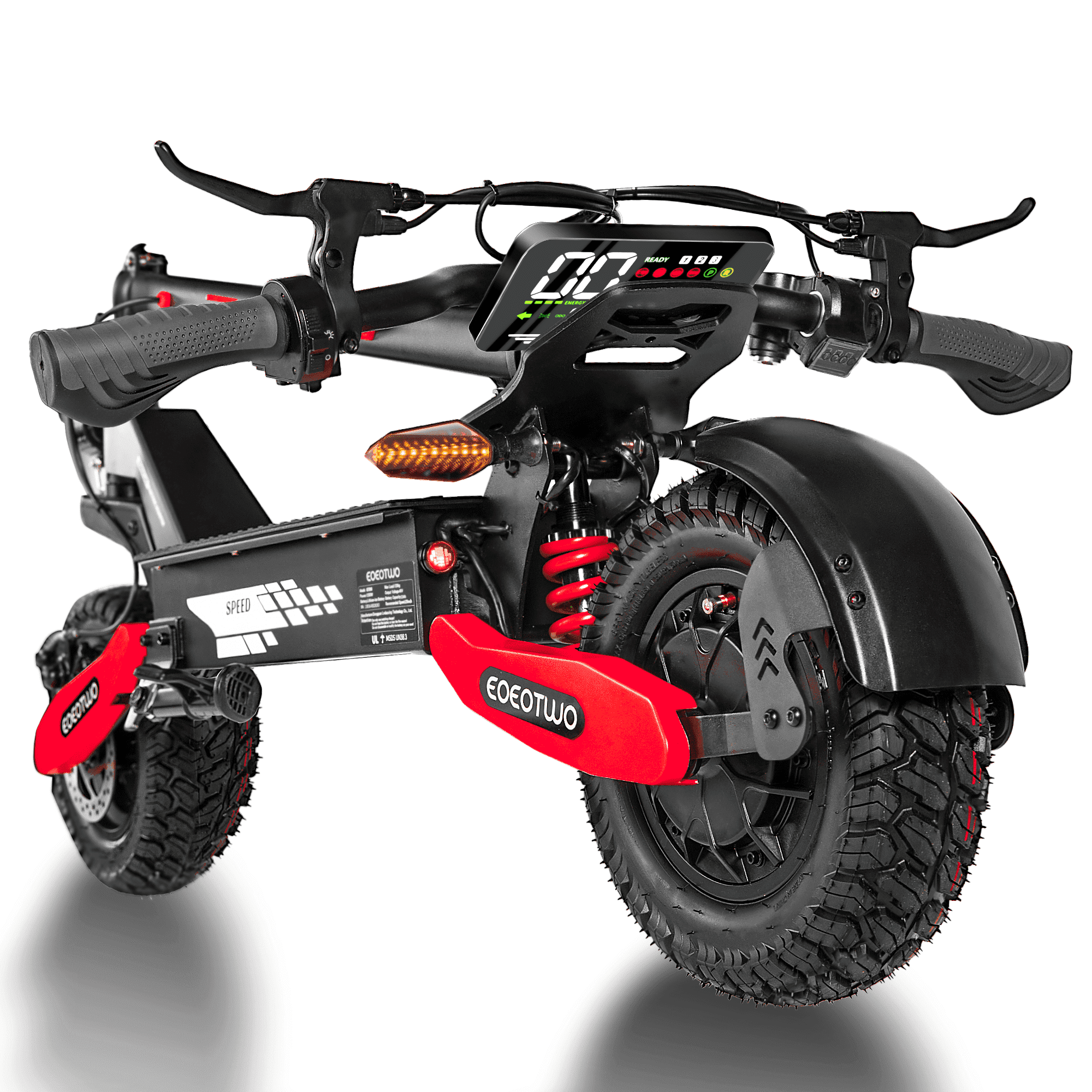 EOEOTWO Electric Scooter for Adults 330 lbs Heavy Duty, 1200W Motor 30 MPH, 40 Miles Range, Foldable Sport E-Scooter with 11" Off-Road Tires