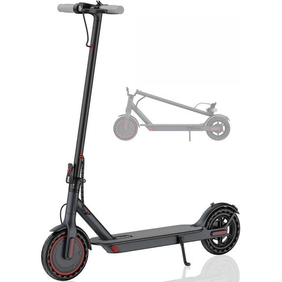 Electric Scooter for Adults - 350W/500W Motor, 8.5"/10" Solid Tire, Top Speed 19 MPH, Max 16-22 Miles Ranges, Load 265LBS, Aluminum Alloy Frame Foldable Commuting Escooter for Adults & Teens