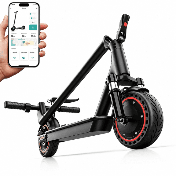 Electric Scooter for Adults, 350W Motor 19 MPH Foldable E Scooter, 10.5Ah Battery, Dual Suspension, 8.5" Tires, UL2272 Certified, Portable Commuter Scooter