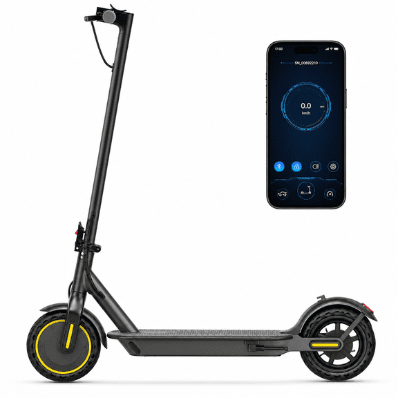 Electric Scooter for Adults 350W Motor 19 MPH Top Speed 21 Miles Range 8.5 Inch Solid Honeycomb Tires 36V 7.8Ah Battery App Control Dual Brakes 265 LBS Max Load 31 LB Lightweight Foldable