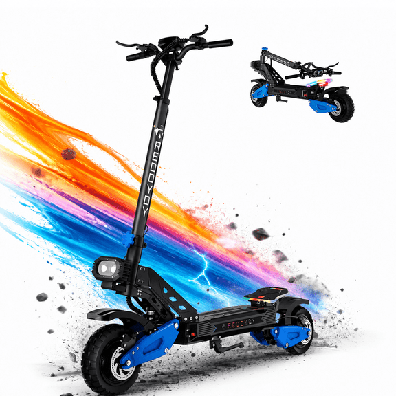 RD2 Electric Scooter Adult Off-Road 3600W Motor 45MPH Max Speed 50Miles Range 10.5 inch All-Terrain Tires with App