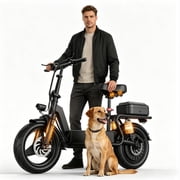 Electric Scooter for Adults with Seat,1500W Peak Motor,25Mph Fast Speed,45-Mile Range,48V 18AH Battery,Dual Disc Brake,14 Off-Road Foldable e Scooter for Teens,UL2272