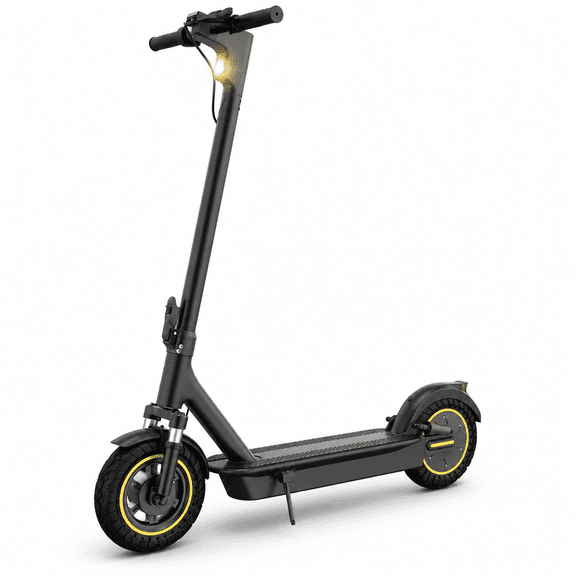 Electric Scooter Adults 500W Powerful Motor 22 MPH Max Speed 10" Tires 42V 14.5Ah 28 Miles Range Foldable Escooter with Dual Suspension Dual Braking Systems Smart APP