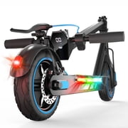 Electric Scooter for Adults, 600W Motor, 10Air Tires, up to 25 MPH and 22-30 Miles Range, Foldable Commuter E Scooter with Drum Braking System and Smart APP Control Blue