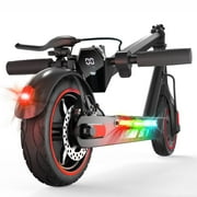 Electric Scooter for Adults, 600W Motor, 10"Air Tires, up to 25 MPH and 22-30 Miles Range, Foldable Commuter E Scooter with Drum Braking System and Smart APP Control Blue