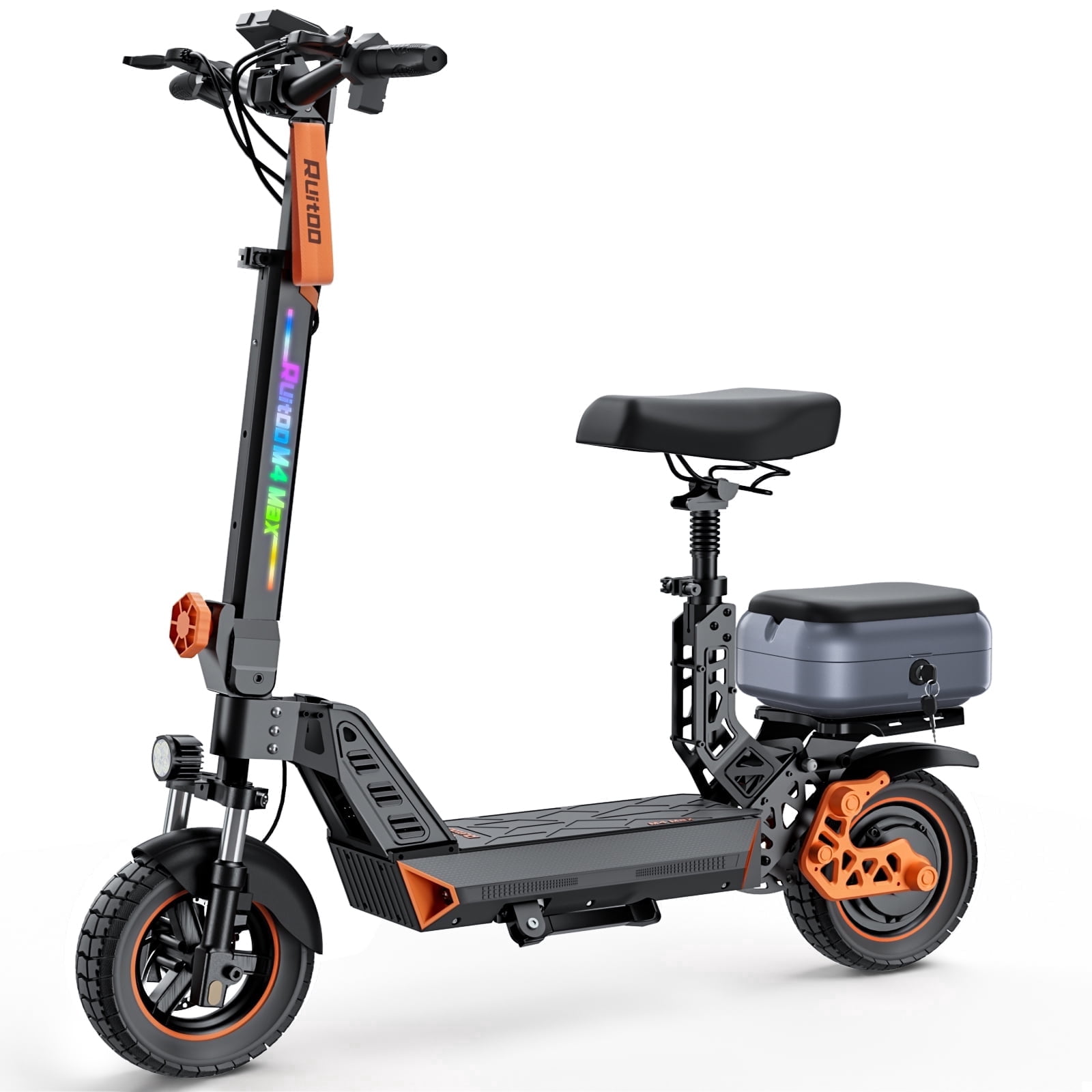 Ruitoo Electric Scooter, 3200W/1600W/1000W Peak Motor, Off Road E Scooter for Adults, 35/34/31/28 Mph Top Speed, 40/50/34/31 Miles Max Range, Folding Adult Scooter with Dual Suspension for Commuting