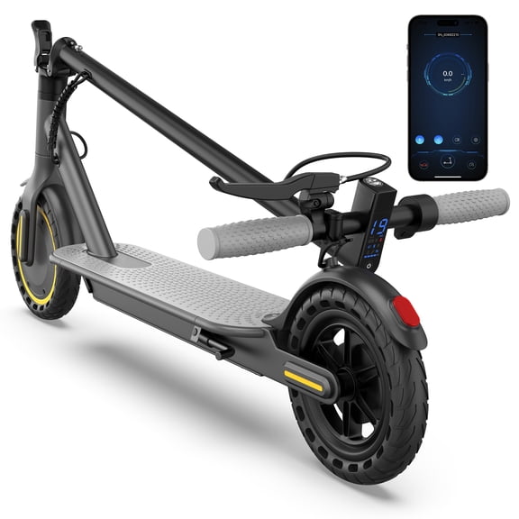 Electric Scooter for Adults, Foldable Commuter E Scooter, 350W Brushless Motor, Up to 19 MPH & 22 Miles, 8.5" Solid Honeycomb Tires, Smart APP Control, UL2272 Certified
