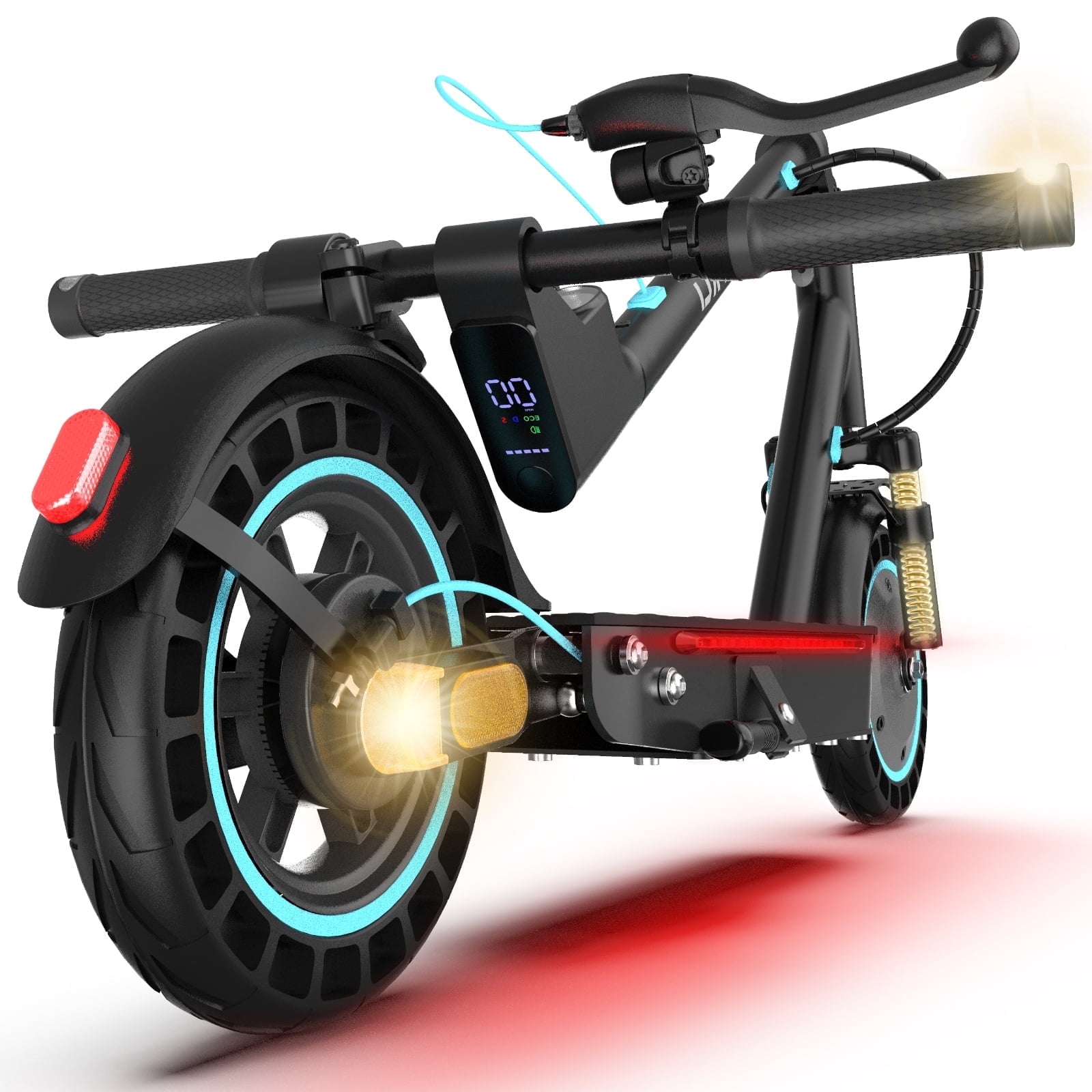 Electric Scooters for Adults, Foldable E-Scooter with Dual Suspension ...