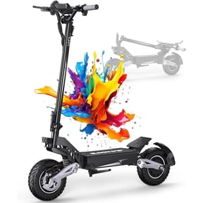 Electric Scooter for Adults,Folding E Scooter with 48V 18AH Battery,Up to 46 Miles Long Range,34 MPH Max Speed,11 Inch All-Terrain Tires,LCD Display,T10 Pro Fast Commuter E Scooter for Outdoor Riding