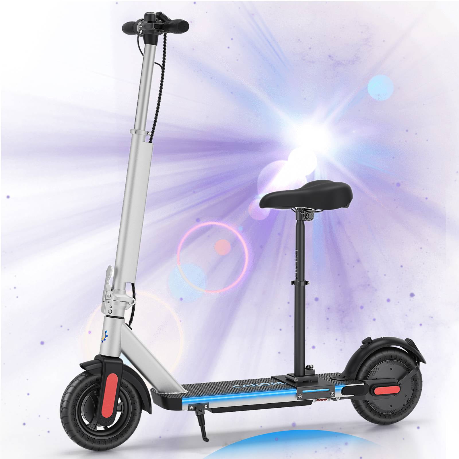 5TH WHEEL V30Pro Electric Scooter with Turn Signals, 10 Solid Tires, 19.9  Miles Range & 18 mph, 350W Motor, Foldable Electric Scooter for Adults