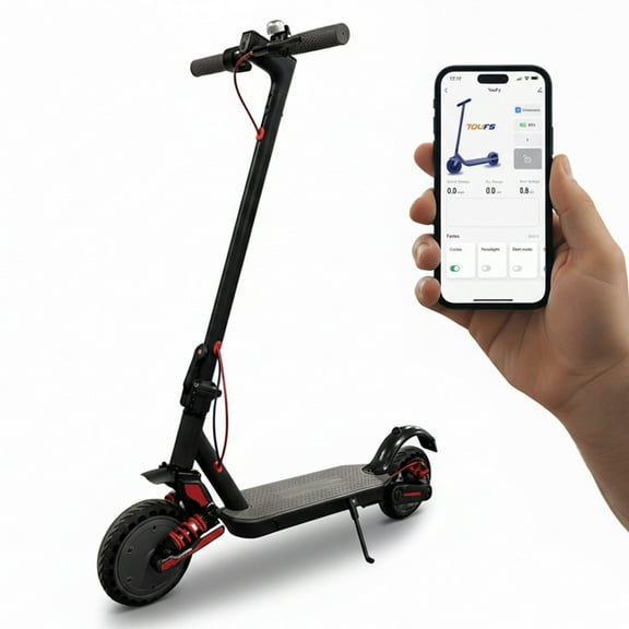 Electric Scooter Adults with Smart APP Control, 500W Motor, 8.5in Tires, E Scooter with Suspension for Commuting, UL2272