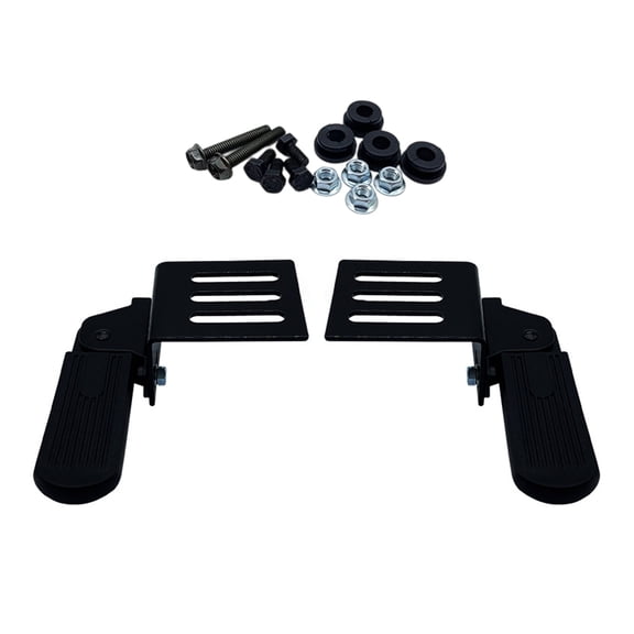 Electric Scooter Anti Slip Folding Footrest Replacement Front Pedals Steel Foldable Footpegs for Electric Bike