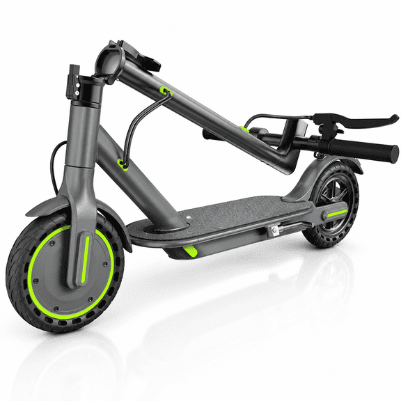 Electric Scooter for Big Kids 8.5" Solid Tires 350W Motor 19 MPH Digital Display Max 12Miles Range Commuting Foldable Lightweight EScooter with Dual Braking System App Control