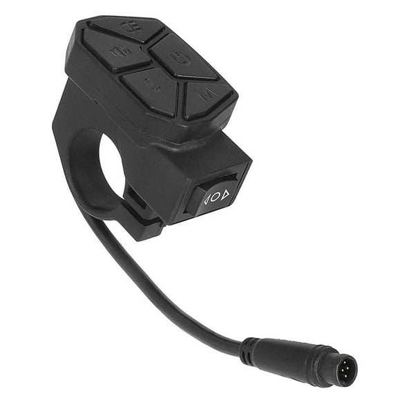 Electric Scooter Control Button Waterproof 6 Pin for Horn Headlight Steering Turn Signal 7 Functions