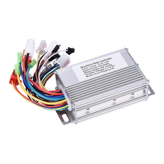 Electric Scooter Controller, Gaqring 36V 48V 350W Brushless Motor Speed Controller, Waterproof Aluminum E-Bike Controller for Bicycle Scooter Motorcycle