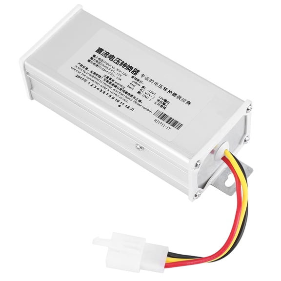 Electric Scooter DC Converter, 36V-72V to 12V 15A 180W Step Down Transformer Module for E-Bike, LED Lighting and Horn Systems