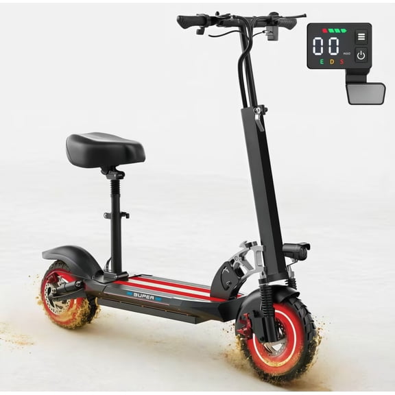 Electric Scooter, Dual Motor 1200W Peak,48V 15AH 27 MPH, Foldable Adult Scooter, UL 2272 Certified Full Suspension